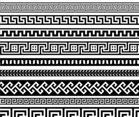 Black simple border vector set 01