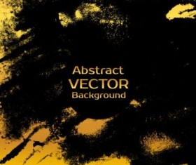 Black with gloden grunge vector backcground 04