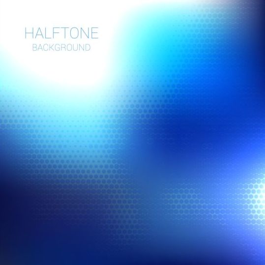 Blue halftone art background vector