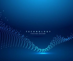 Blue teachnology backgrounds modern vector 02