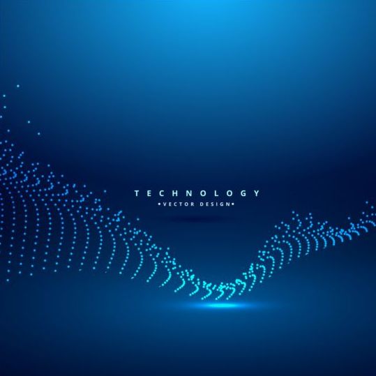 Blue teachnology backgrounds modern vector 02