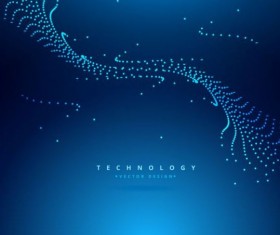 Blue teachnology backgrounds modern vector 03