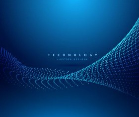 Blue teachnology backgrounds modern vector 08