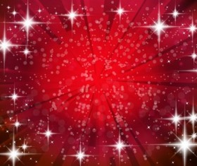 Bright star light with red background vector