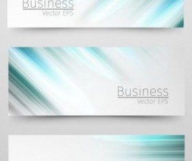 Business banner with blue abstract vector 02