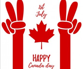 Canada day background with maple leaf vector 01