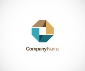 Circle 3D geometry shape technology logo