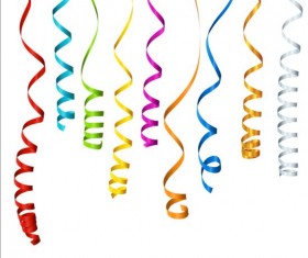 Coloerful paper tapes vector