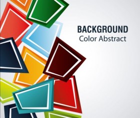 Colored modern background art vector