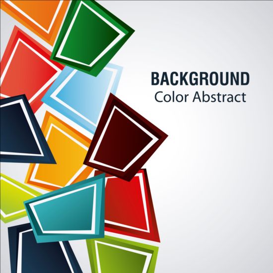 Colored modern background art vector