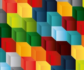 Colored rubik cube pattern vector