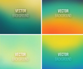 Colorful blurred backgrounds vector graphics 01