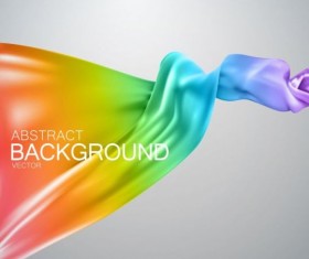 Colorful silk fabric background vector