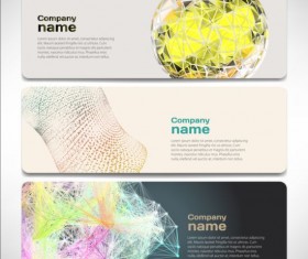 Company banners modern creative vector set 02
