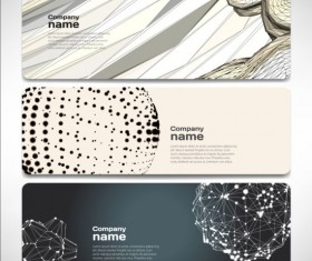 Company banners modern creative vector set 04