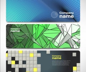 Company banners modern creative vector set 06