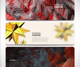 Company banners modern creative vector set 07