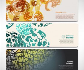 Company banners modern creative vector set 08
