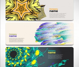 Company banners modern creative vector set 09
