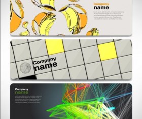 Company banners modern creative vector set 10