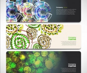 Company banners modern creative vector set 11