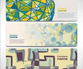 Company banners modern creative vector set 13