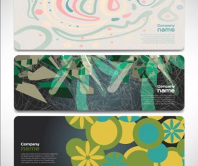 Company banners modern creative vector set 14