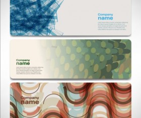 Company banners modern creative vector set 15