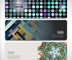 Company banners modern creative vector set 16