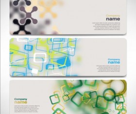 Company banners modern creative vector set 18