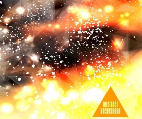 Complicated light dots with triangle background vector 05
