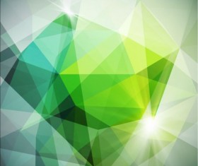 Creative modern polygon background vector set 04