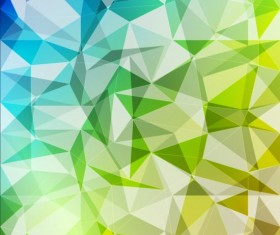 Creative modern polygon background vector set 05