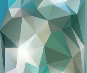 Creative modern polygon background vector set 06