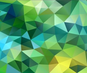 Creative modern polygon background vector set 08
