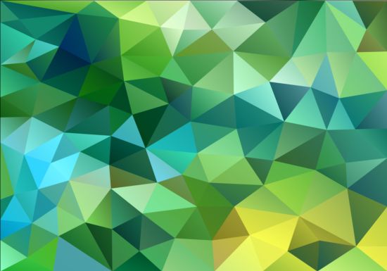Creative modern polygon background vector set 08