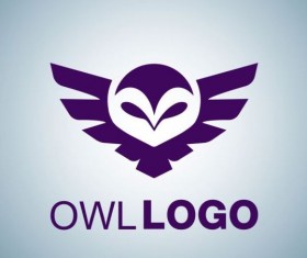 Creative owl logo design vector 01
