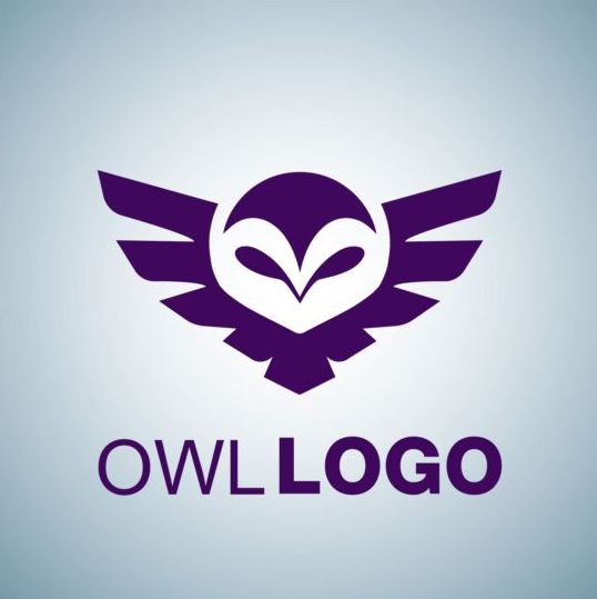 Creative owl logo design vector 01