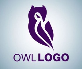 Creative owl logo design vector 03