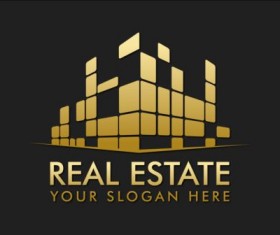 Creative real estate logo vectors