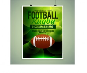 Creative soccer poster design set vector 09