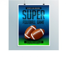 Creative soccer poster design set vector 13