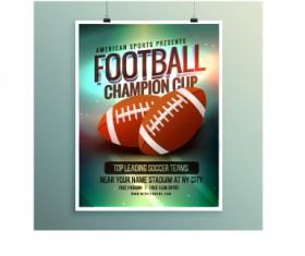 Creative soccer poster design set vector 15