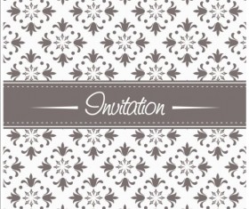 Decor background with invitation vectors