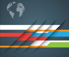 Earth with business background design 02