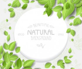 Eco style natural background vector 03