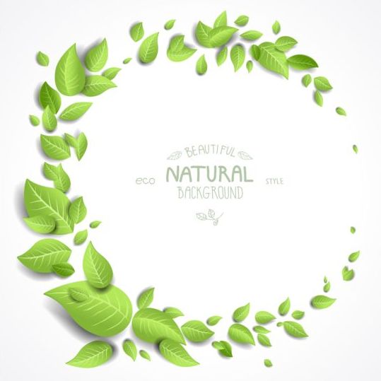 Eco style natural background vector 06