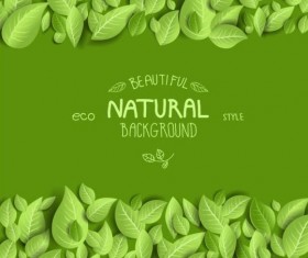 Eco style natural background vector 07