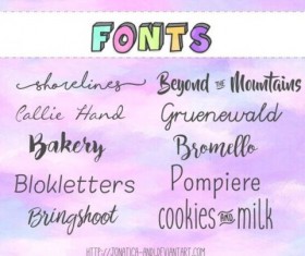 Handwritten Font Free Download, 25 Font Files