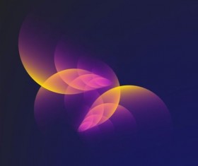 Elegant circular segments and dark color background vector 01